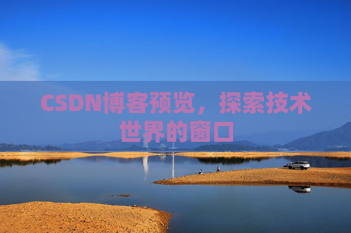 CSDN博客预览，探索技术世界的窗口